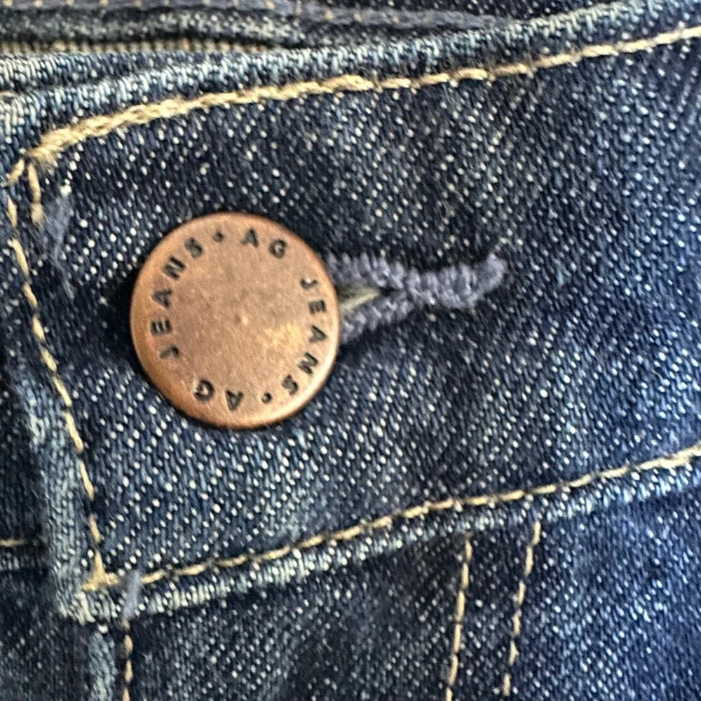 AG Adriano Goldschmied‎ Angeline Mid Rise Flare Jeans Dark Indigo 24 NWT Japan